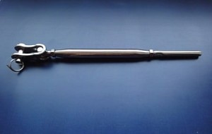 Nakrętka napinająca przegubowa Ø 4mm/M8 widełki-tulejka ART 8476/A2