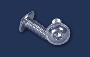 M6x60 wkręt z łbem grzybkowym, gniazdo imbus z kołnierzem ISO 7380MF/A2