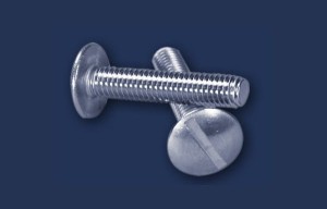 M3x10 wkręt polier z łbem grzybkowym, nacięciem prostym