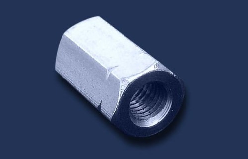 DIN 6334 nakrętka nierdzewna dluga 3d