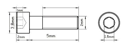 DIN 912/A2 2X5