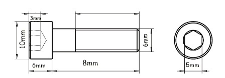DIN 912/A2 6x8