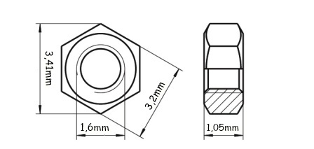 DIN 934 - M1,6