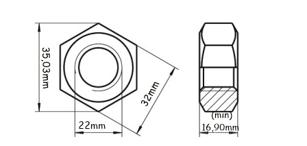 DIN 934 - M22