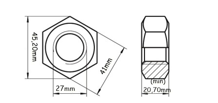 DIN 934 - M27