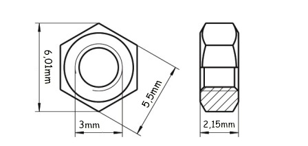 DIN 934 - M3