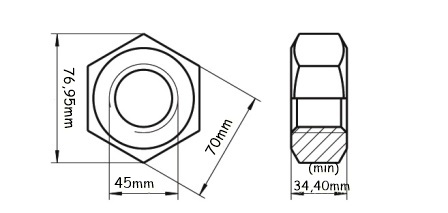 DIN 934 - M45