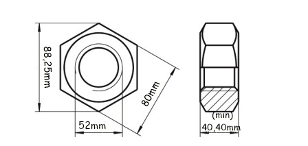 DIN 934 - M52